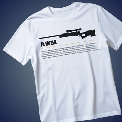 BGMI AWM T-Shirt | PUBG Sniper Rifle Graphic Tee - BGMI/PUBG