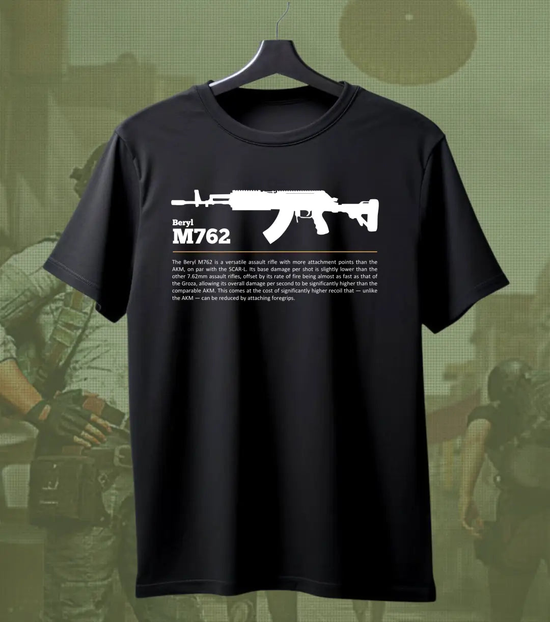 BGMI Beryl M762 T-Shirt | PUBG Spray King Tee - BGMI/PUBG