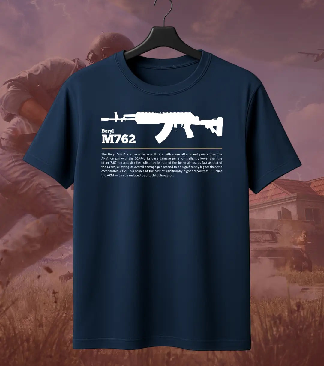 BGMI Beryl M762 T-Shirt | PUBG Spray King Tee - BGMI/PUBG