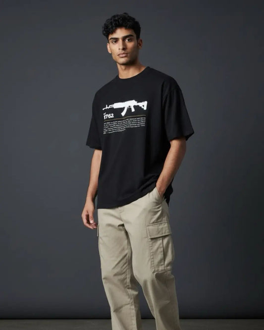 BGMI Beryl M762 T-Shirt | PUBG Spray King Tee - Black / S - BGMI/PUBG