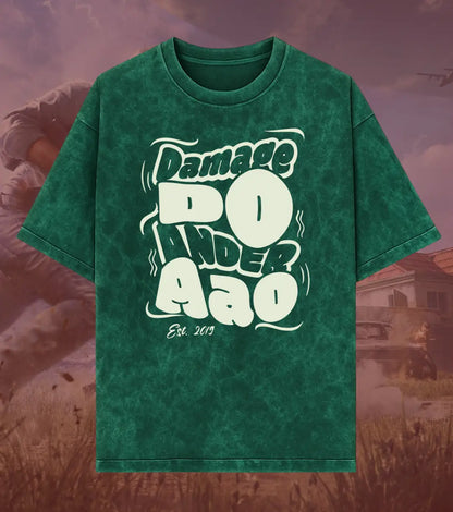 BGMI Damage Do Ander Aao – OG Punchline Acid Wash Oversized T-Shirt | 240 GSM Heavyweight Tee - BGMI/PUBG