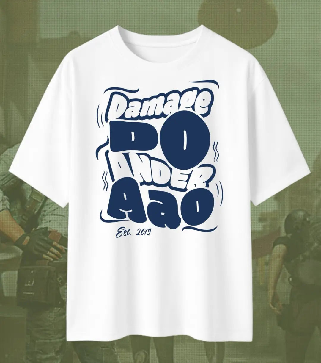 BGMI Damage Do Under Aao Oversized T-Shirt – OG Energy Drop | 240 GSM Heavyweight Gamer Tee - Valorant