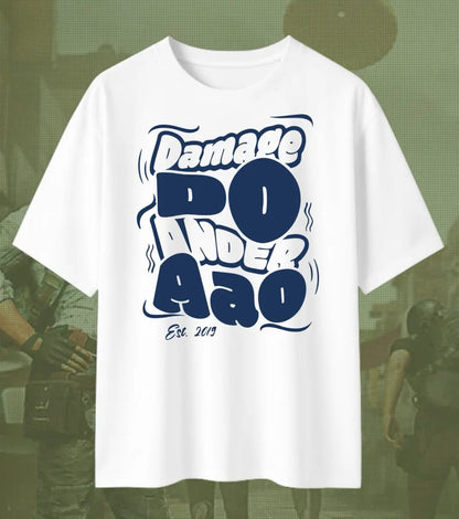 BGMI Damage Do Under Aao Oversized T-Shirt – OG Energy Drop | 240 GSM Heavyweight Gamer Tee - Valorant