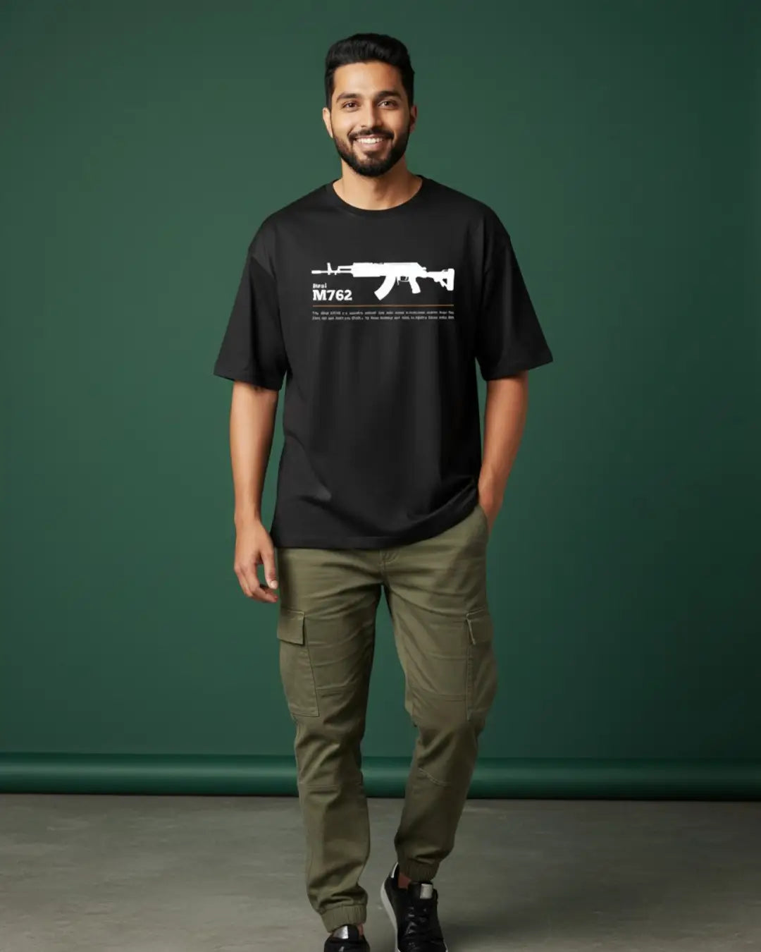 BGMI Groza Oversized T-Shirt – Airdrop Beast Edition | 240 GSM Heavyweight Gamer Tee - Black / XS / 180GSM - Valorant