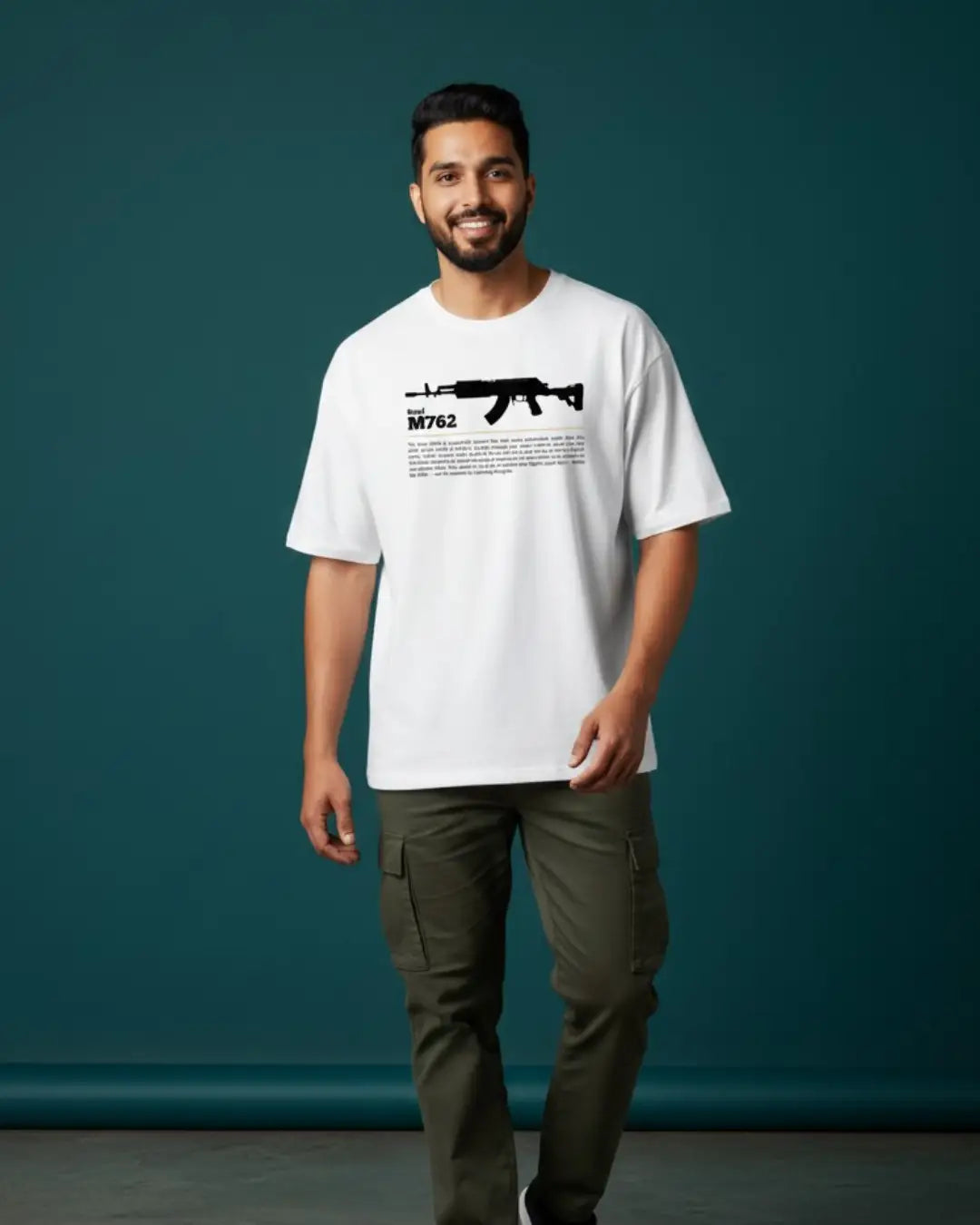 BGMI Groza Oversized T-Shirt – Airdrop Beast Edition | 240 GSM Heavyweight Gamer Tee - White / XS / 180GSM - Valorant