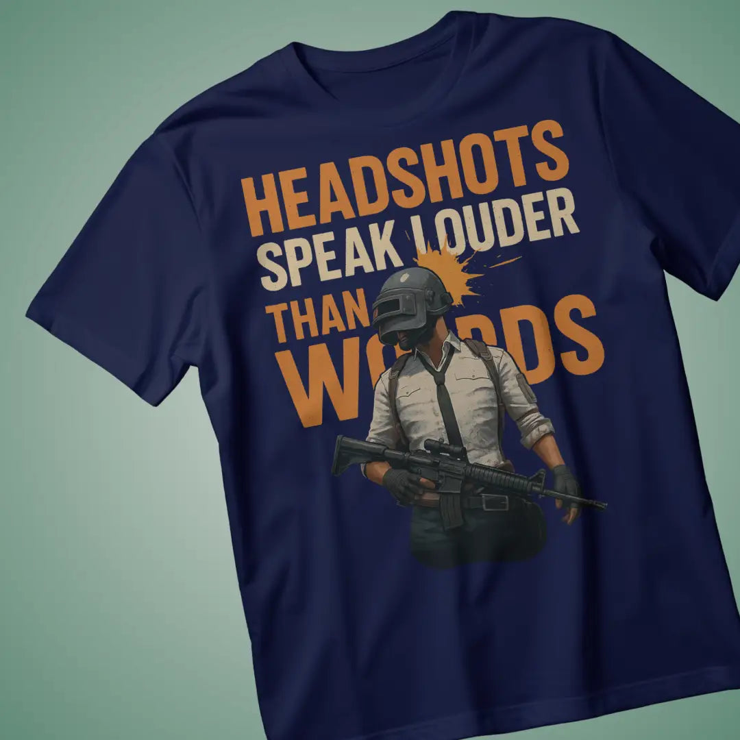 BGMI Headshot T-Shirt | PUBG Battle Royale Gamer Tee - BGMI/PUBG