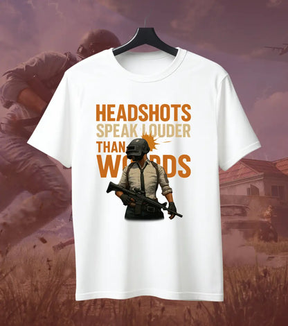BGMI Headshot T-Shirt | PUBG Battle Royale Gamer Tee - BGMI/PUBG