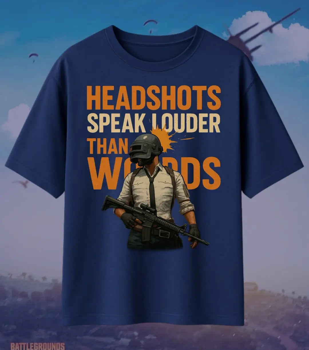 BGMI Headshots Speak Louder Than Words Oversized T-Shirt – Clutch Gamer Tee | 240 GSM Heavyweight Gamer Tee - Valorant