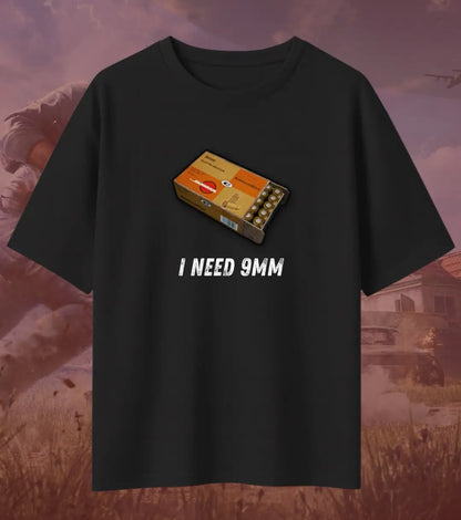 BGMI I Need Ammo Oversized T-Shirt – Squad Loot Meme Tee | 240 GSM Heavyweight Gamer Tee - BGMI/PUBG