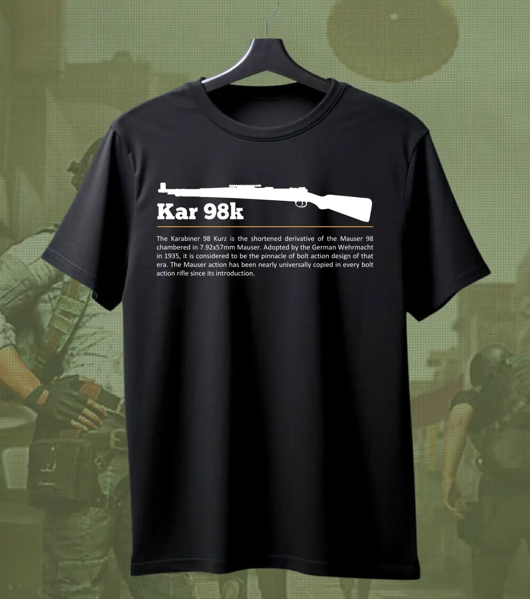 BGMI Kar98k T-Shirt | PUBG Bolt-Action Sniper Tee - BGMI/PUBG