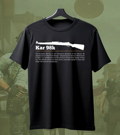 BGMI Kar98k T-Shirt | PUBG Bolt-Action Sniper Tee - BGMI/PUBG