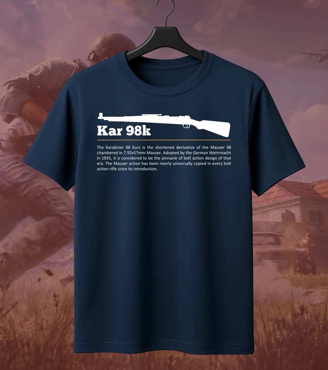 BGMI Kar98k T-Shirt | PUBG Bolt-Action Sniper Tee - BGMI/PUBG