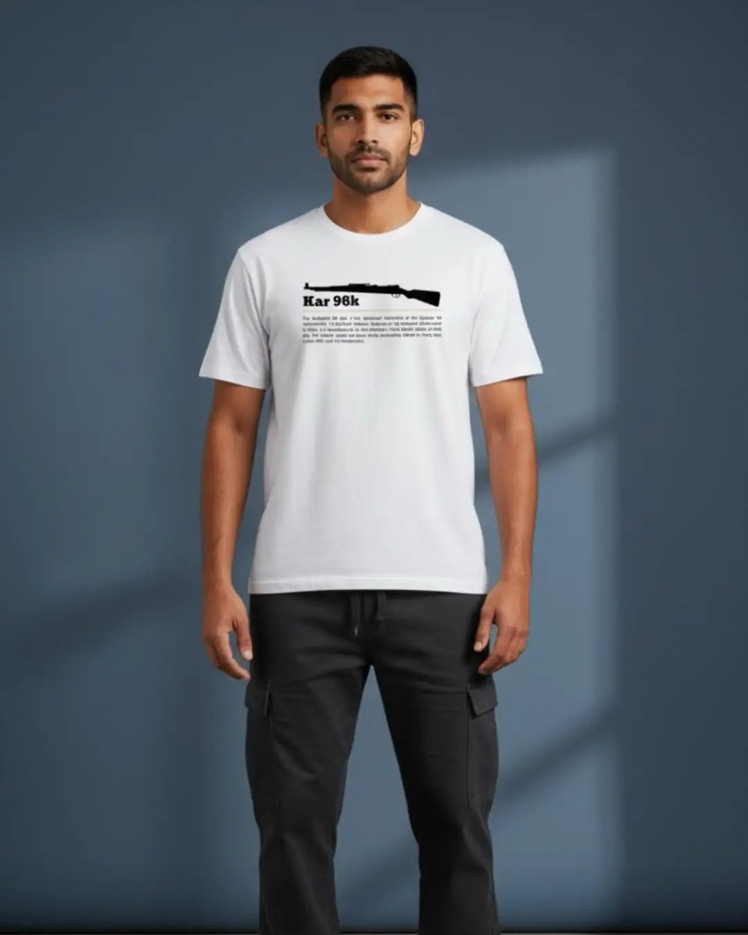 BGMI Kar98k T-Shirt | PUBG Bolt-Action Sniper Tee - White / S - BGMI/PUBG