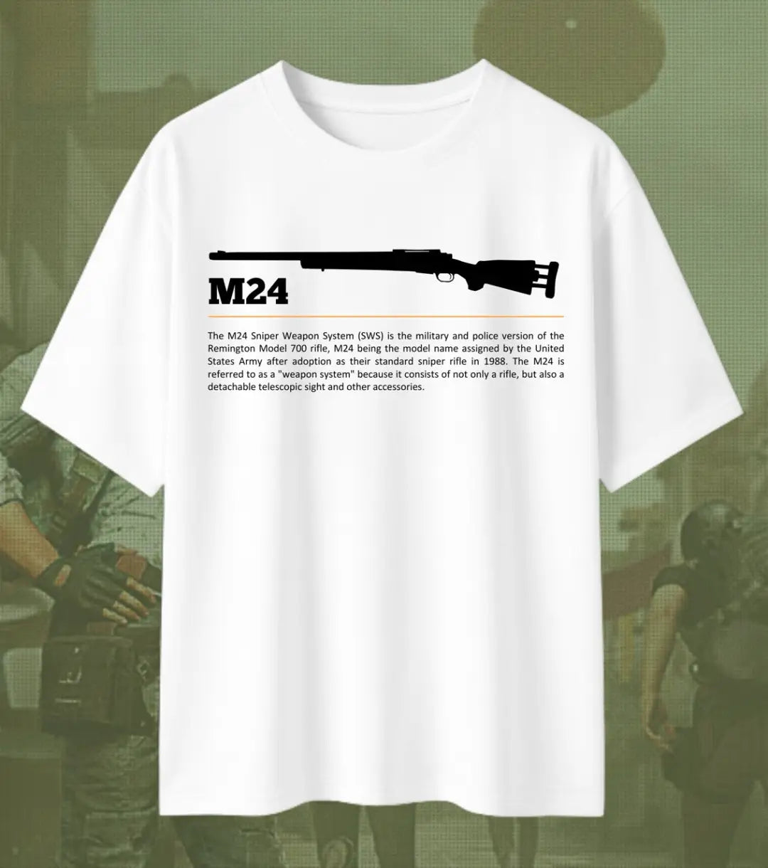 BGMI M24 Oversized T-Shirt – Clean Bolt-Action Aim | 240 GSM Heavyweight Gamer Tee - Valorant