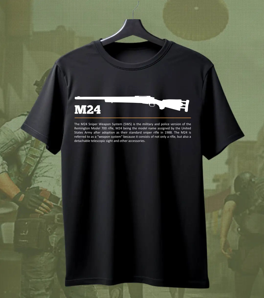 BGMI M24 T-Shirt | PUBG Sniper Rifle Graphic Tee - BGMI/PUBG