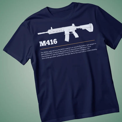 BGMI M416 T-Shirt | PUBG Tactical Assault Rifle Tee - BGMI/PUBG