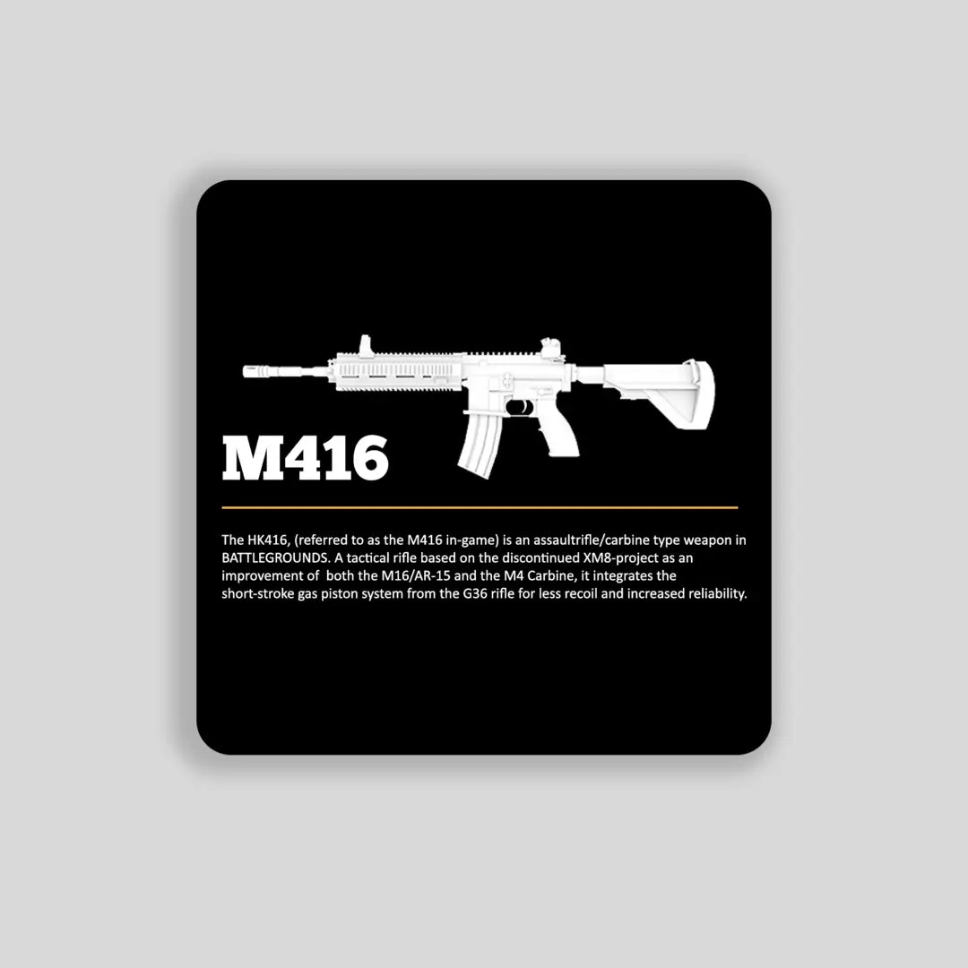 BGMI M416 T-Shirt | PUBG Tactical Assault Rifle Tee - BGMI/PUBG