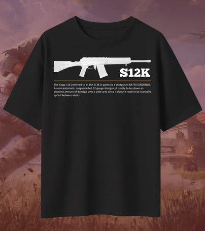BGMI S12K Oversized T-Shirt – Close Range Monster | 240 GSM Heavyweight Gamer Tee - Valorant