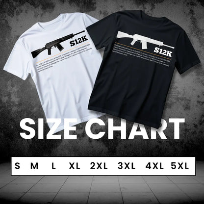 BGMI S12K T-Shirt | PUBG Shotgun Graphic Tee - BGMI/PUBG