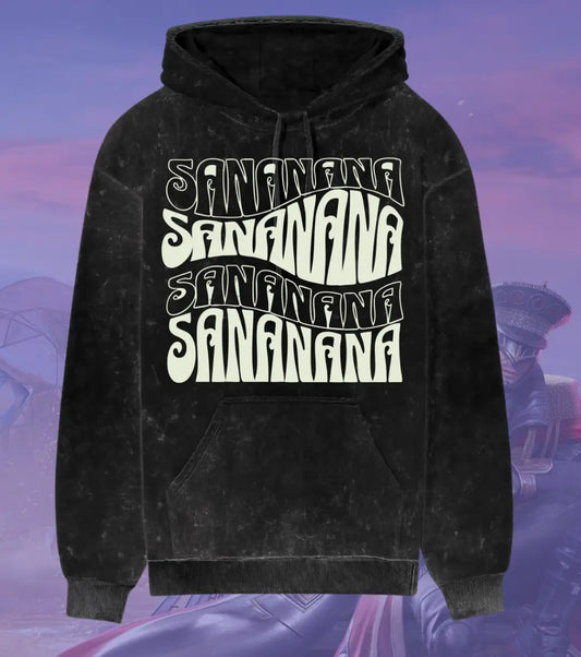 BGMI SANANANA – OG Acid Wash Hoodie | 300 GSM Heavyweight Fleece - Black / S - BGMI/PUBG