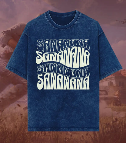 BGMI SANANANA – OG Meme Acid Wash Oversized T-Shirt | 240 GSM Heavyweight Tee - BGMI/PUBG