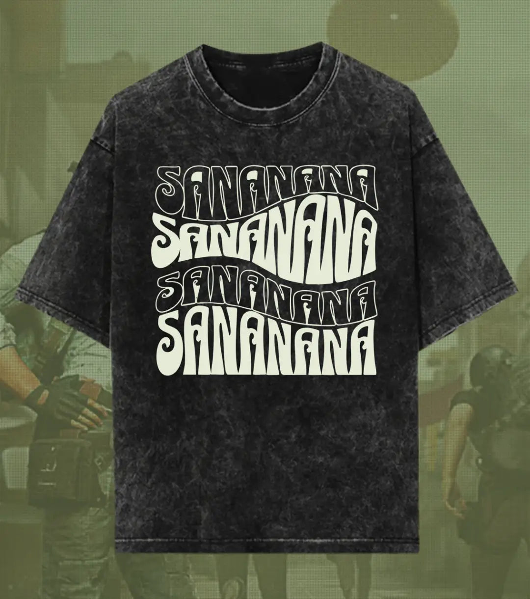 BGMI SANANANA – OG Meme Acid Wash Oversized T-Shirt | 240 GSM Heavyweight Tee - BGMI/PUBG