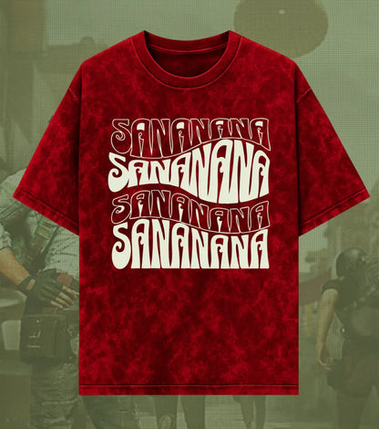 BGMI SANANANA – OG Meme Acid Wash Oversized T-Shirt | 240 GSM Heavyweight Tee - BGMI/PUBG