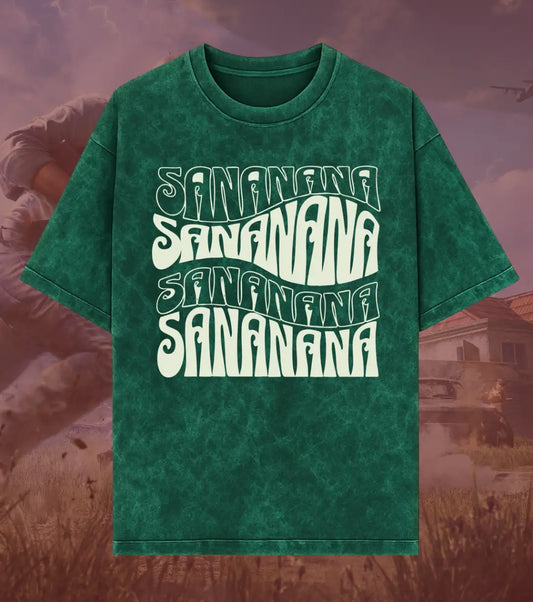 BGMI SANANANA – OG Meme Acid Wash Oversized T-Shirt | 240 GSM Heavyweight Tee - BGMI/PUBG