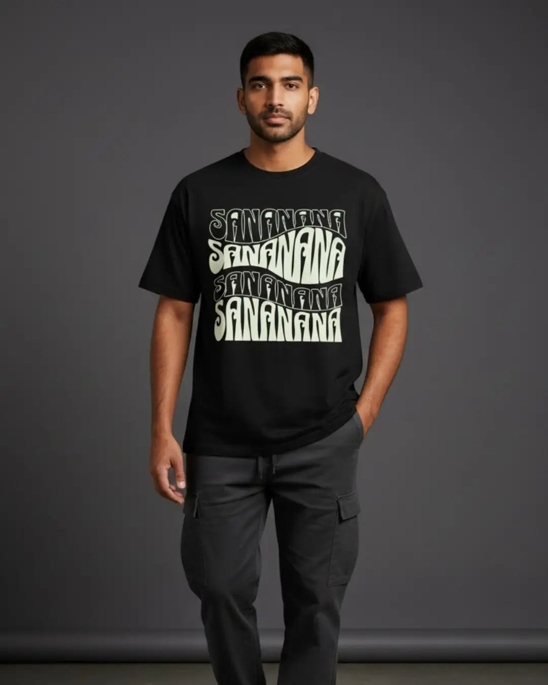 BGMI Sananana Oversized T-Shirt – Desi OG Gamer Tee | 240 GSM Heavyweight Gamer Tee - Black / XS / 180GSM - Valorant