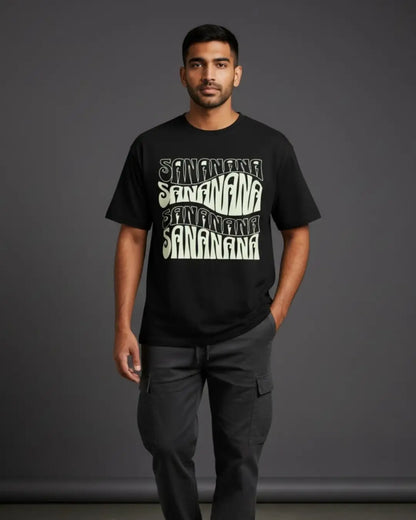 BGMI Sananana Oversized T-Shirt – Desi OG Gamer Tee | 240 GSM Heavyweight Gamer Tee - Black / XS / 180GSM - Valorant