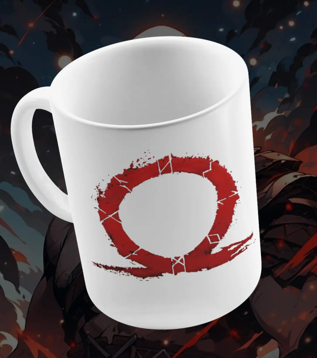 BOI Kratos Meme Mug – Funny Gaming Coffee Mug | Cartoon Gamer Cup | Premium Ceramic Gift for Gamers - god of war