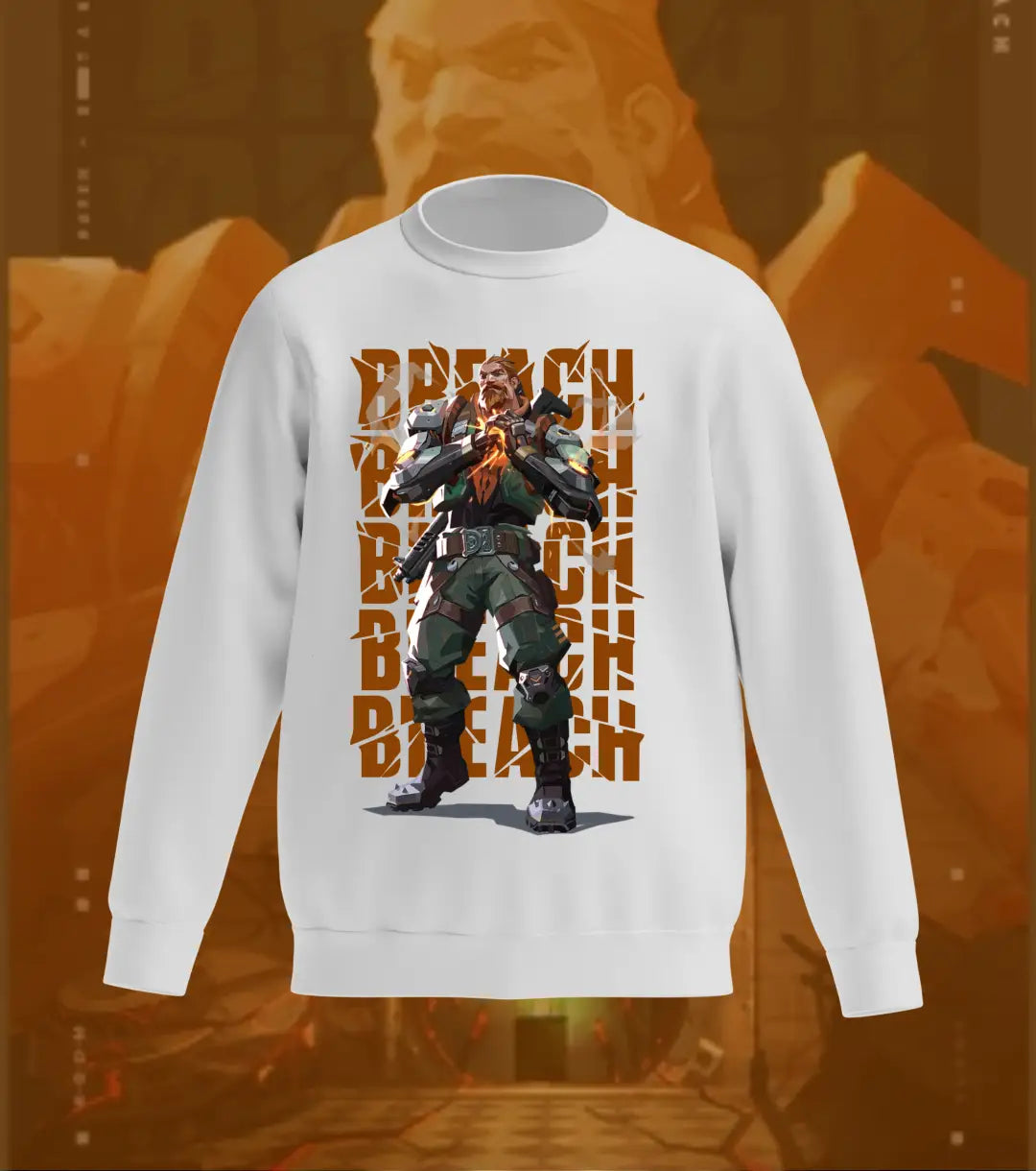 Breach Aftershock Sweatshirt – Valorant Edition - Gray / Regular / XS - Valorant