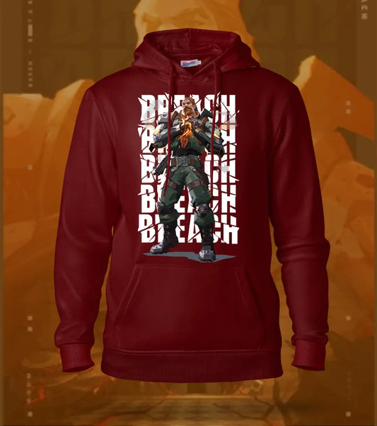 Breach | Valorant – Earthshaker Regular Hoodie - Maroon / XS - Valorant