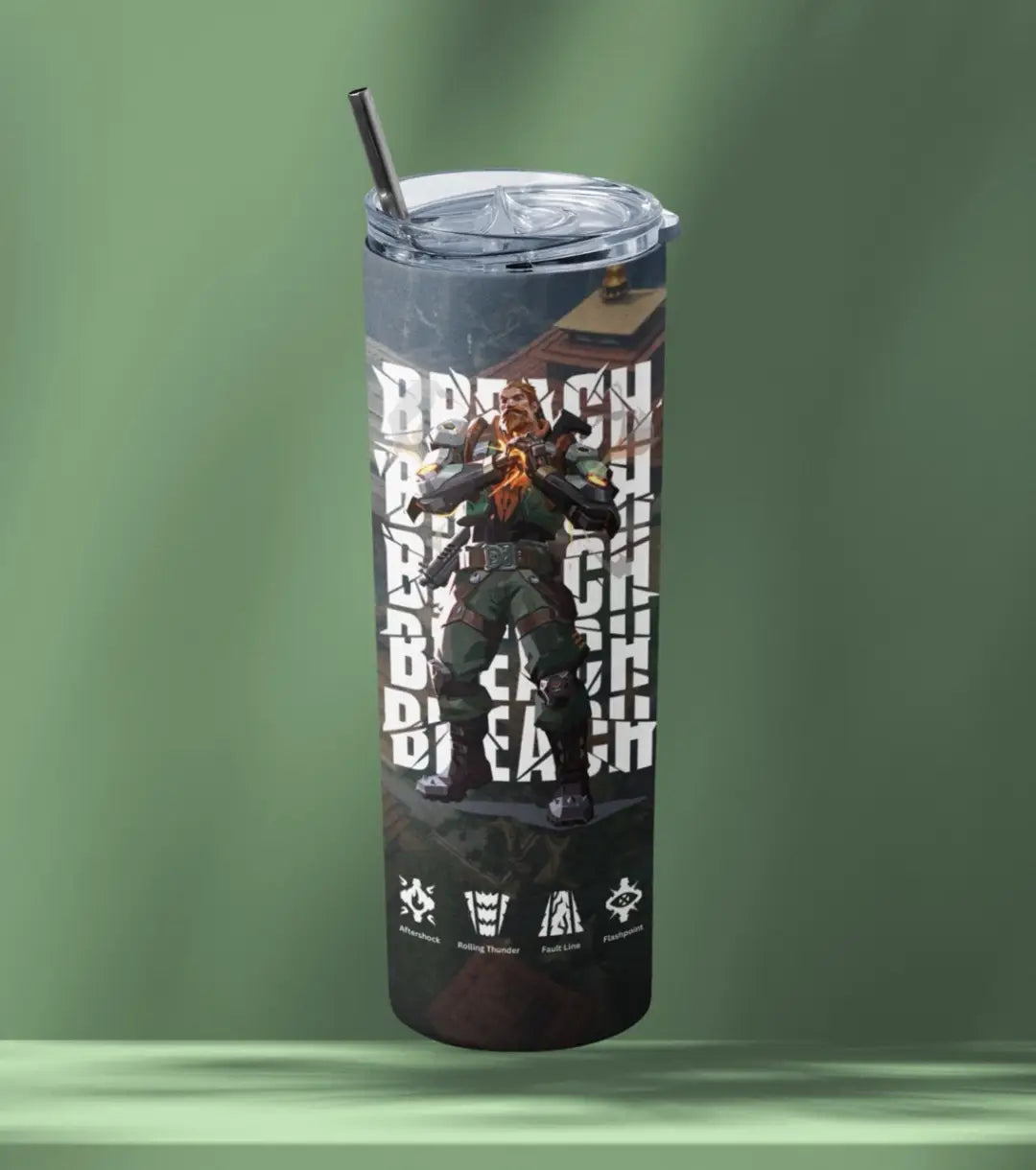 Breach Valorant Tumbler – Earthshaker | Desk-to-Ranked Essential - Valorant