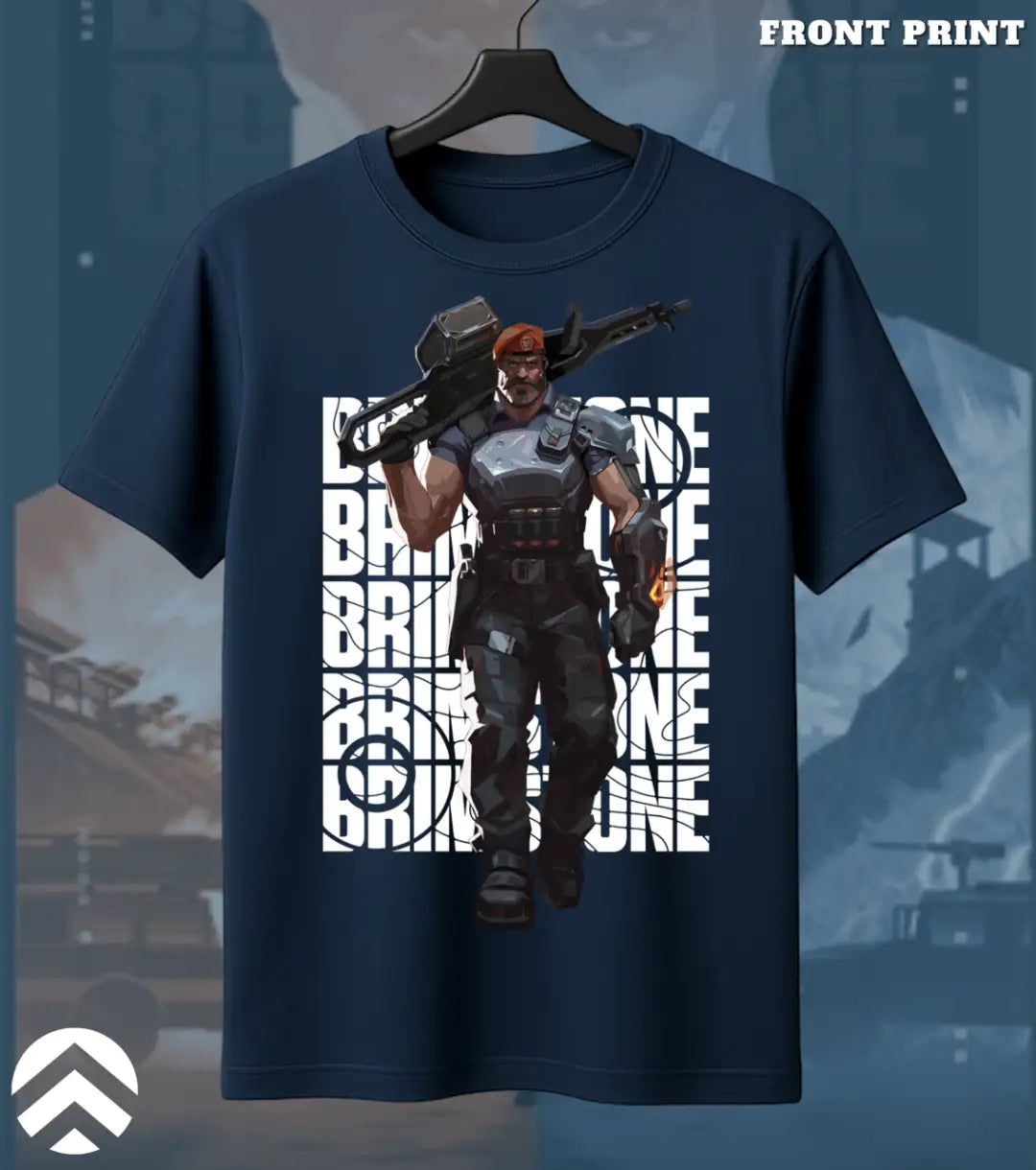 Brimstone - Tactical Commander Valorant T Shirt | Heavy Fire Tee - Valorant