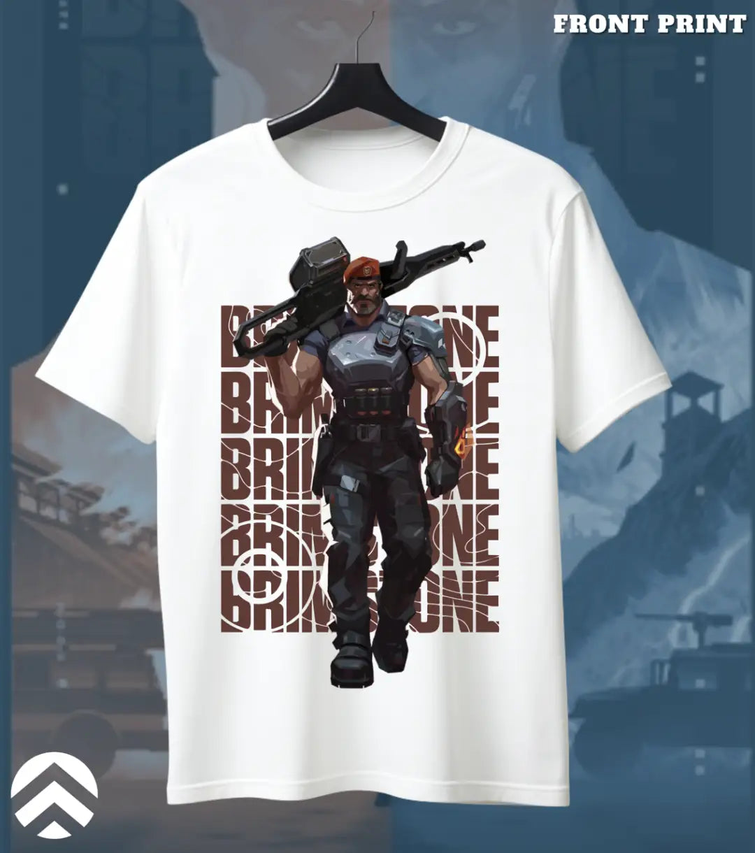 Brimstone - Tactical Commander Valorant T Shirt | Heavy Fire Tee - Valorant