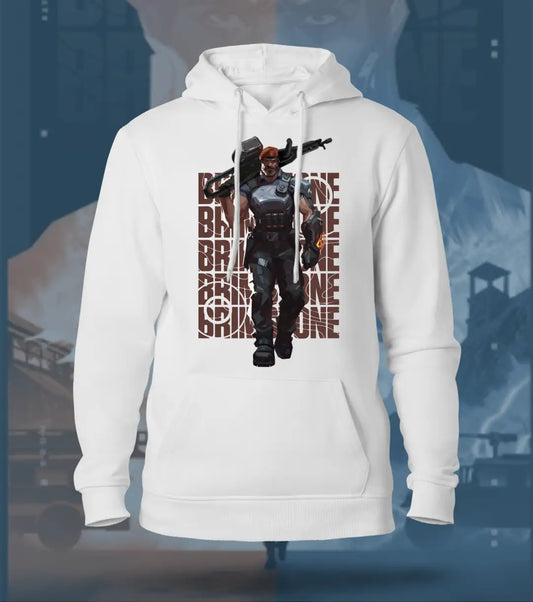 Brimstone | Valorant – Commanding Fire Regular Hoodie - White / XS - Valorant
