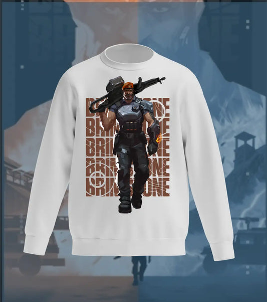 Brimstone | Valorant – Commanding Fire Sweatshirt - Gray / Regular / XS - Valorant