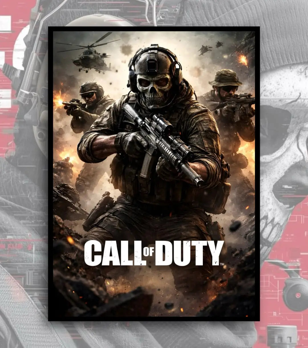 Call Of Duty posters - A4 / V1 / Black Frame