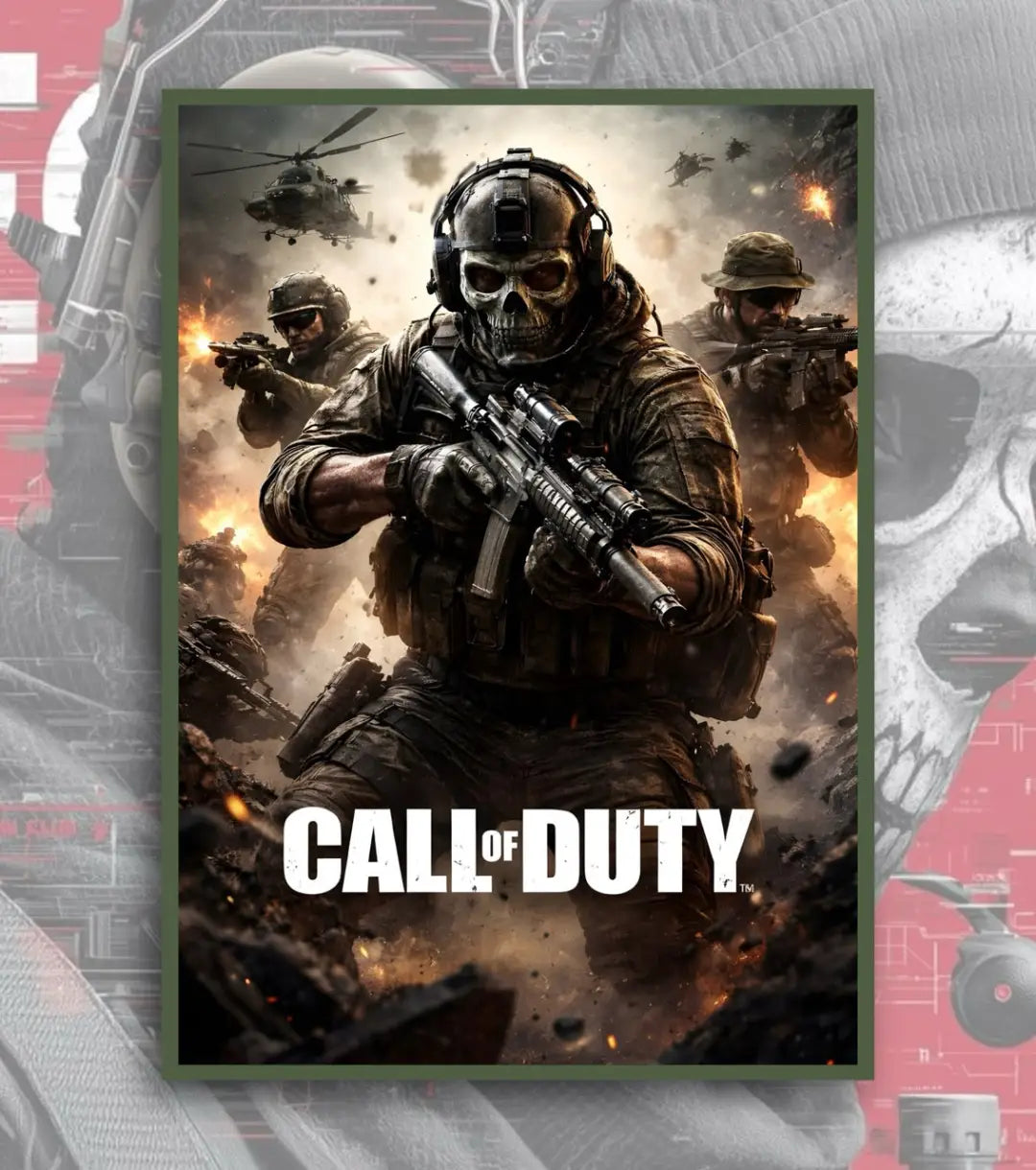 Call Of Duty posters - A4 / V1 / Bottle Green