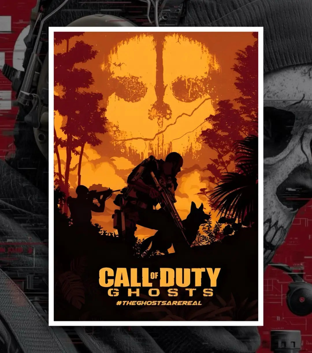 Call Of Duty posters - A4 / V10 / White frame
