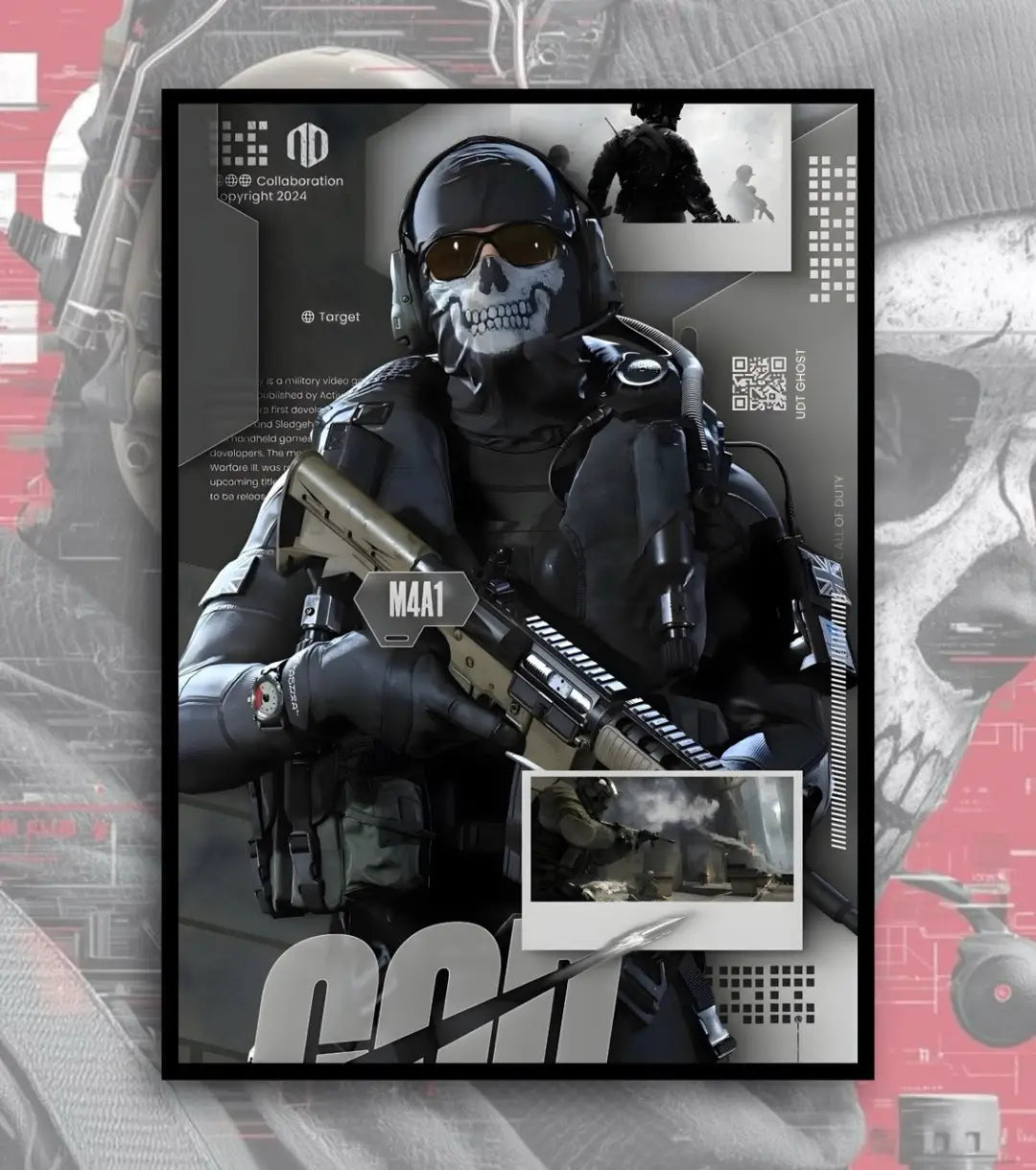 Call Of Duty posters - A4 / V11 / Black Frame