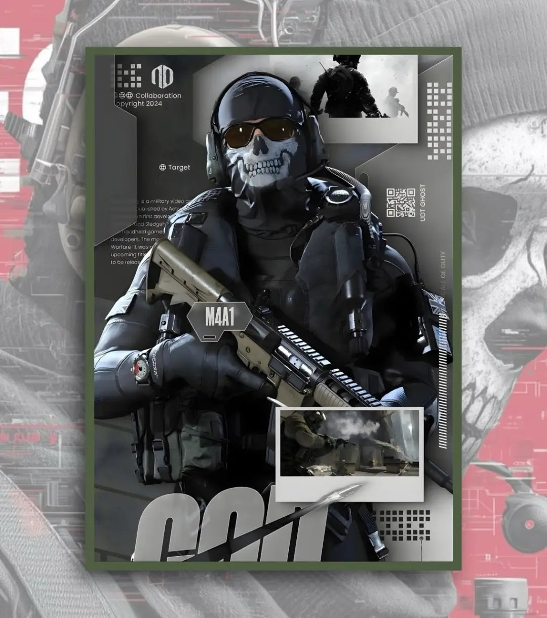 Call Of Duty posters - A4 / V11 / Bottle Green
