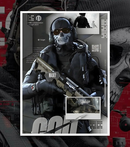 Call Of Duty posters - A4 / V11 / White frame