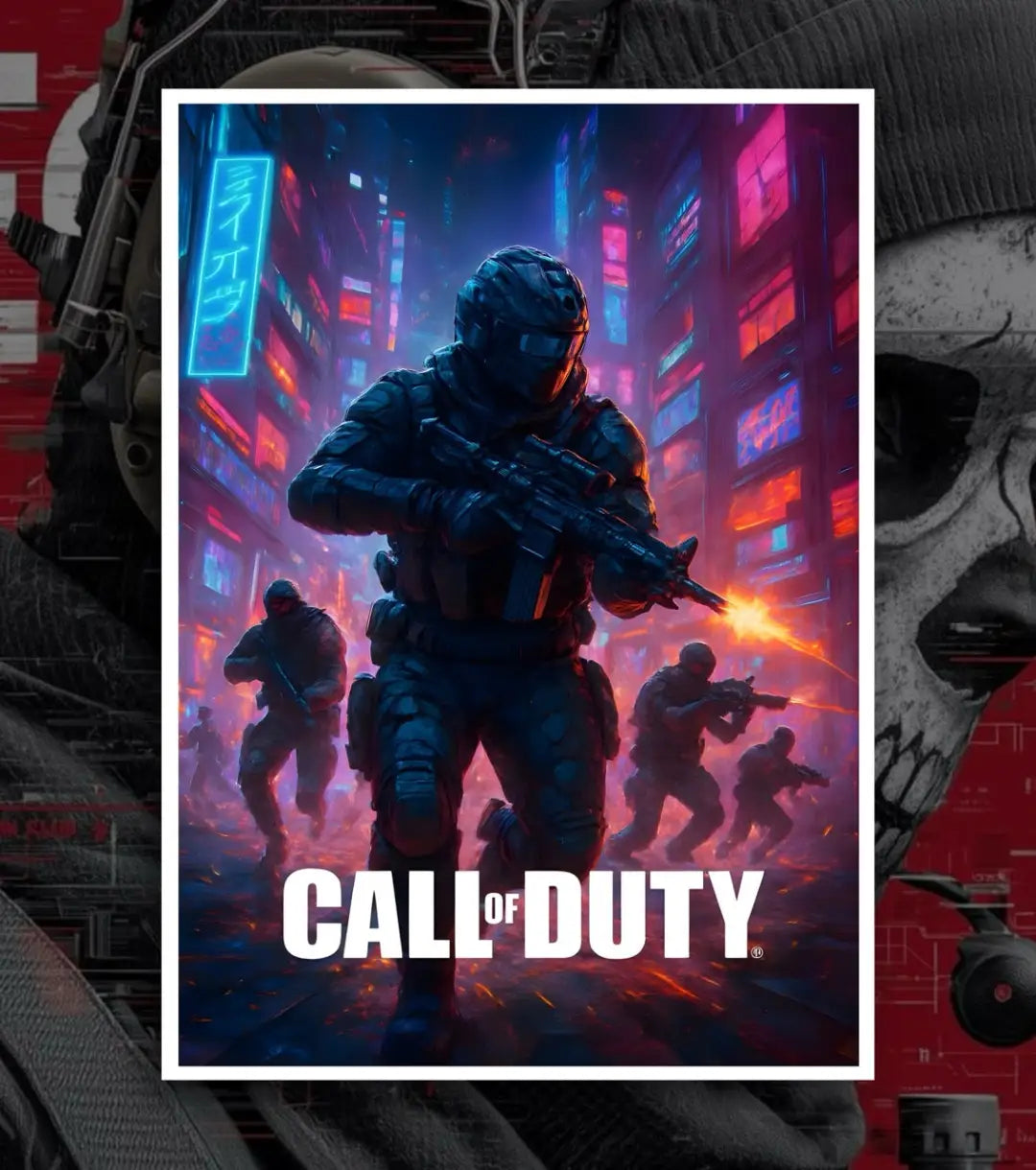 Call Of Duty posters - A4 / V12 / White frame