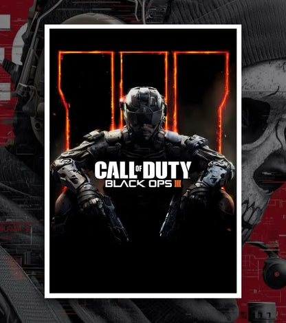Call Of Duty posters - A4 / V2 / White frame