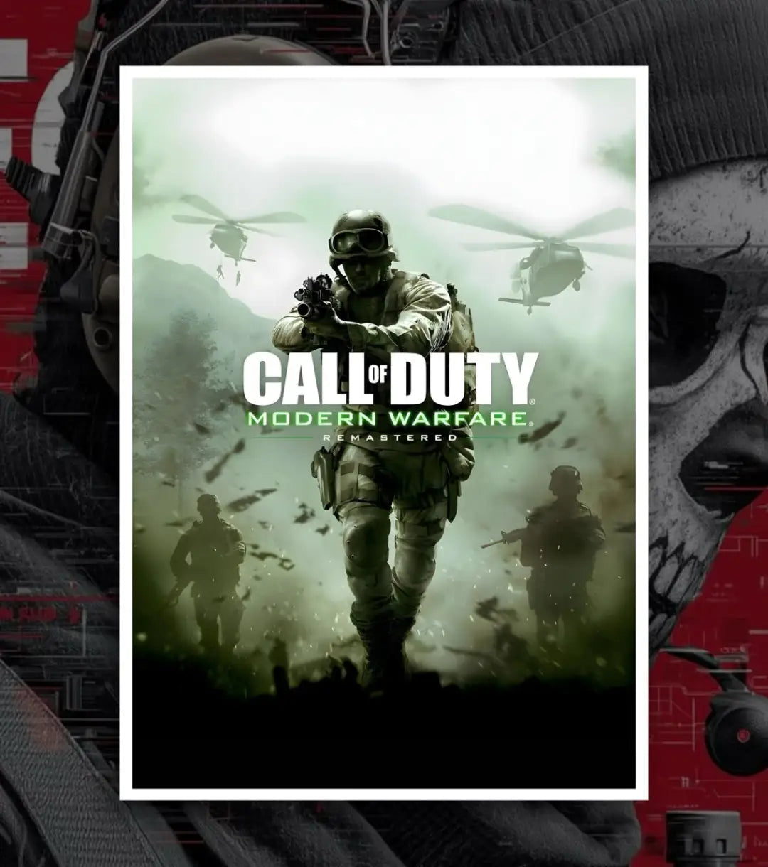 Call Of Duty posters - A4 / V3 / White frame