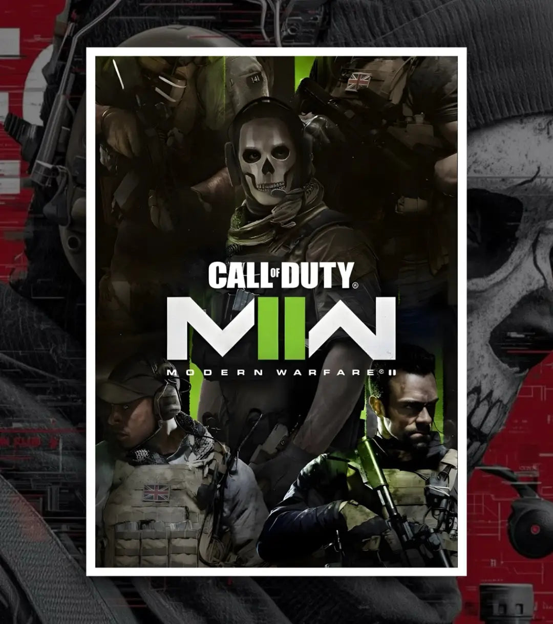 Call Of Duty posters - A4 / V5 / White frame