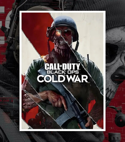 Call Of Duty posters - A4 / V6 / White frame