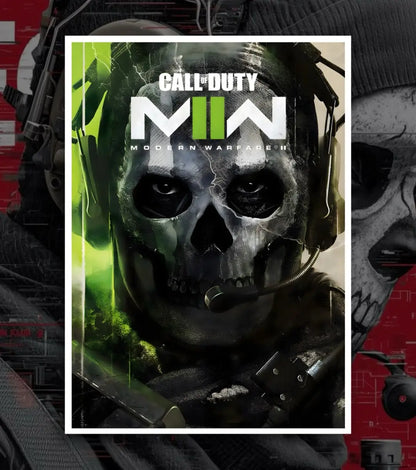 Call Of Duty posters - A4 / V7 / White frame